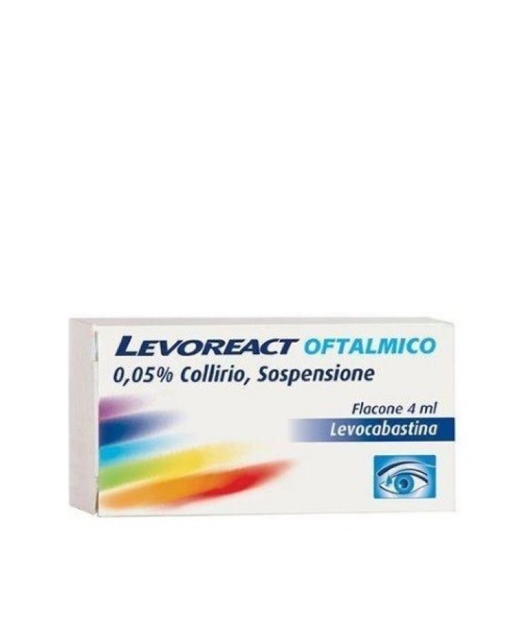 Levoreact Oftalmico Collirio 4 ml 0,5 mg