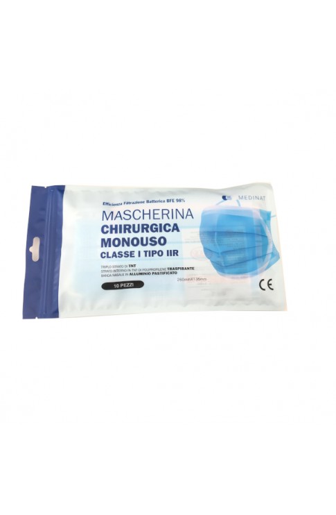MASCHERINE CHIRURGICHE MONOUSO 10 PEZZI