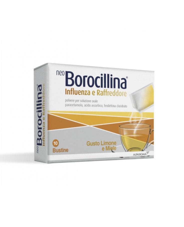 NeoBorocillina Influenza e Raffreddore 10 Bustine 4g