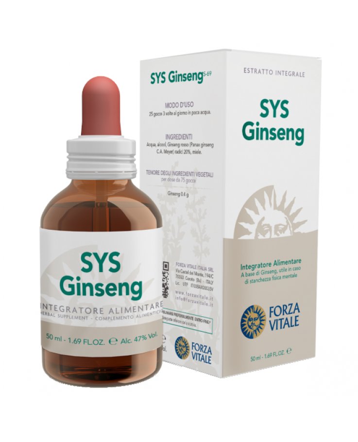 Sys Ginseng Rosso Gocce 50ml