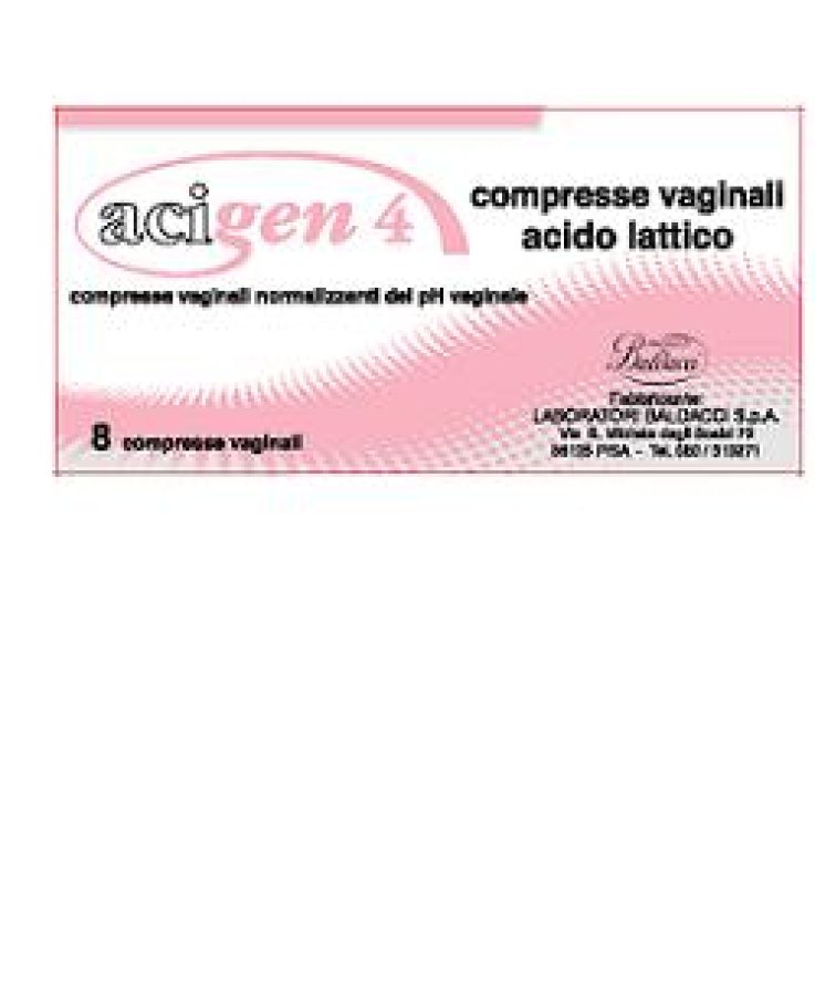 Acigen 4 Compresse Vag 8pz