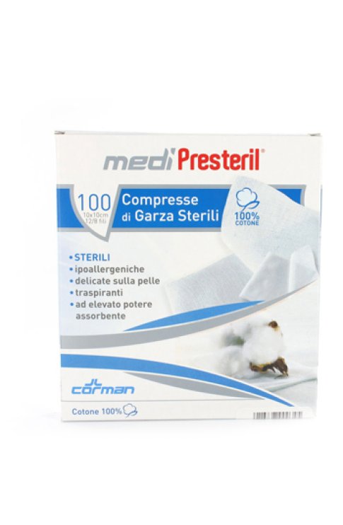 Medipresteril Compresse Garza 10x10cm 100 Pezzi