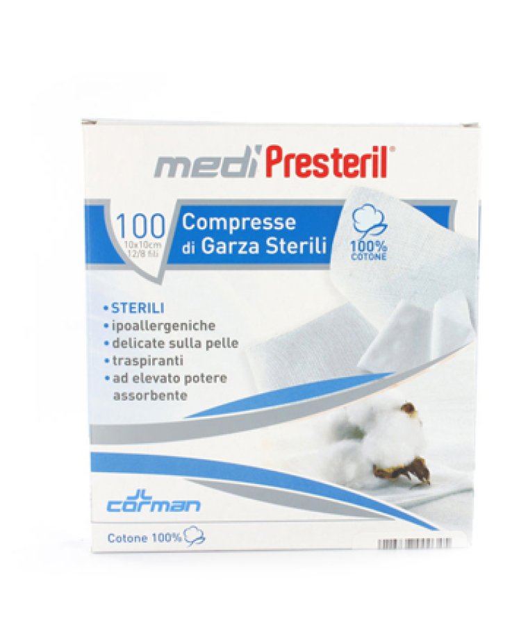 Medipresteril Compresse Garza 10x10cm 100 Pezzi