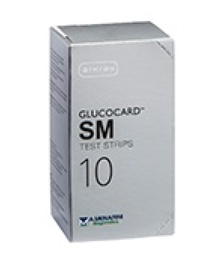 Glucocard Sm Test Strips 10 Pezzi