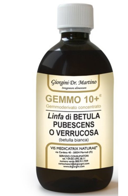 Betulla Bianca Linfa Gemm 10+ Liquido Analcolico 500ml Giorgini