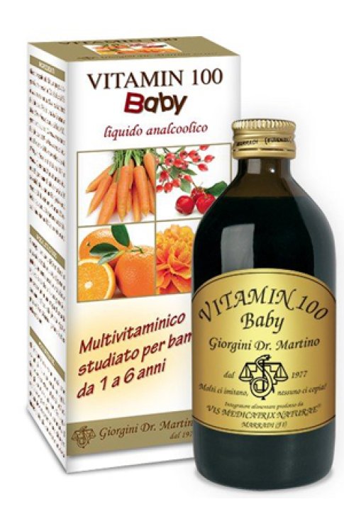 Vitamin 100 Baby Liquido Analcolico 200ml Giorgini