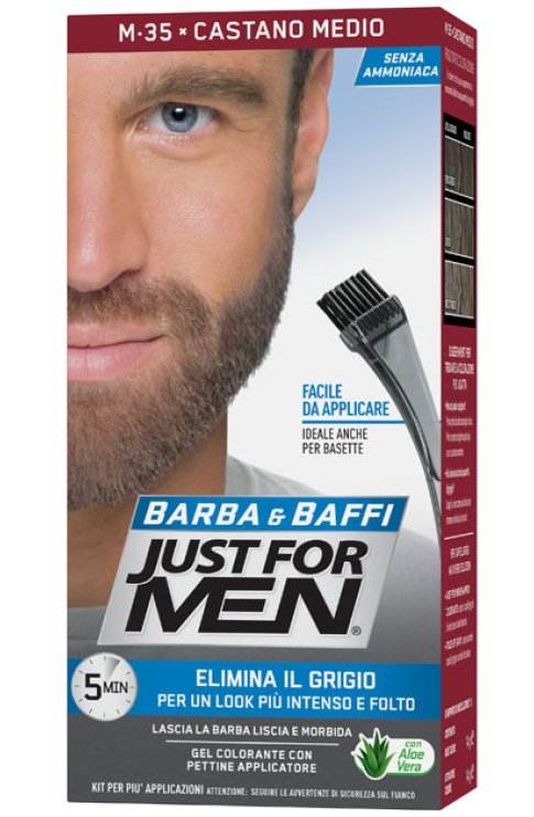 JUST For Men Barba e Baffi M35 Castano Medio