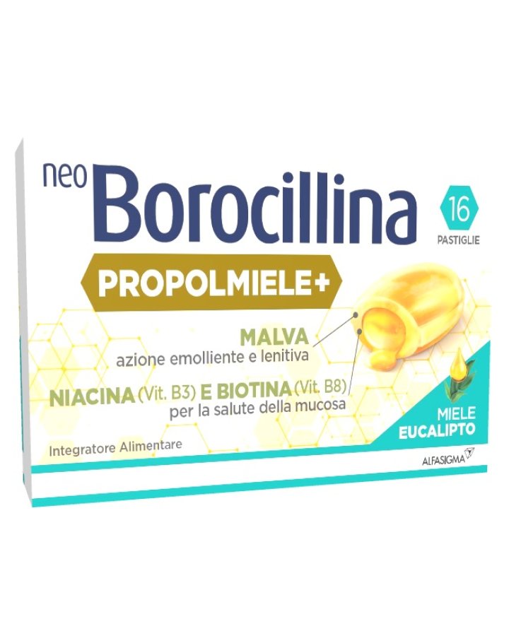 Neo Borocillina Propoli Miele Eucalipto 16 Pastiglie