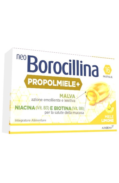 Neo Borocillina Propoli Miele Limone 16 Pastiglie