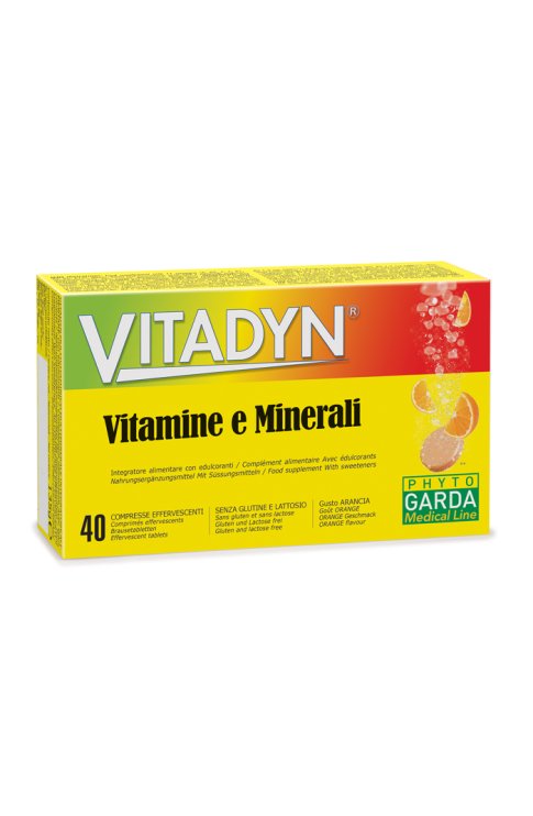 Vitadyn Vitamine/Minerali 40 Compresse Effervescenti 2 Tubi