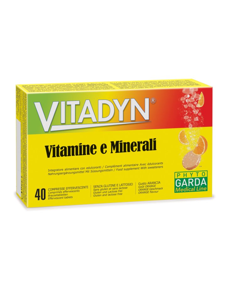 Vitadyn Vitamine/Minerali 40 Compresse Effervescenti 2 Tubi