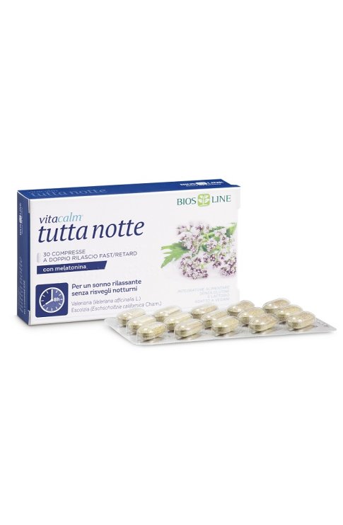 Bios Line Vita Calm Tutta Notte Melatonina 30 Compresse
