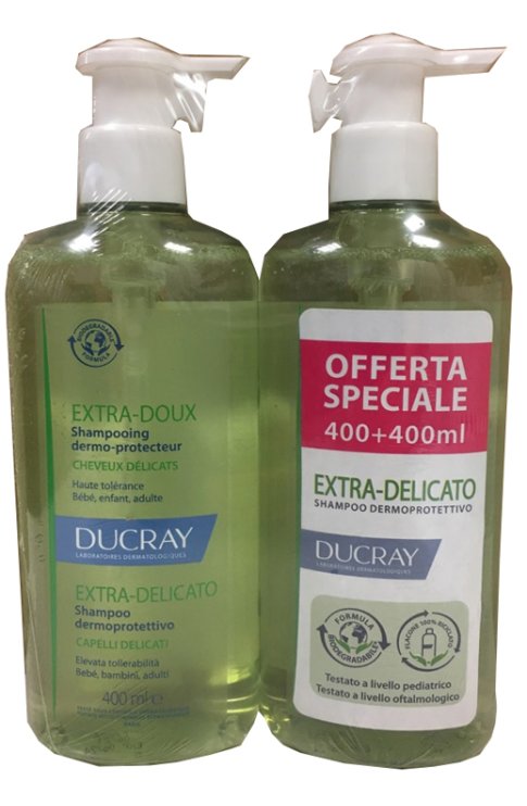 Ducray Extra Delicato Shampoo Dermoprotettivo 2x400ml