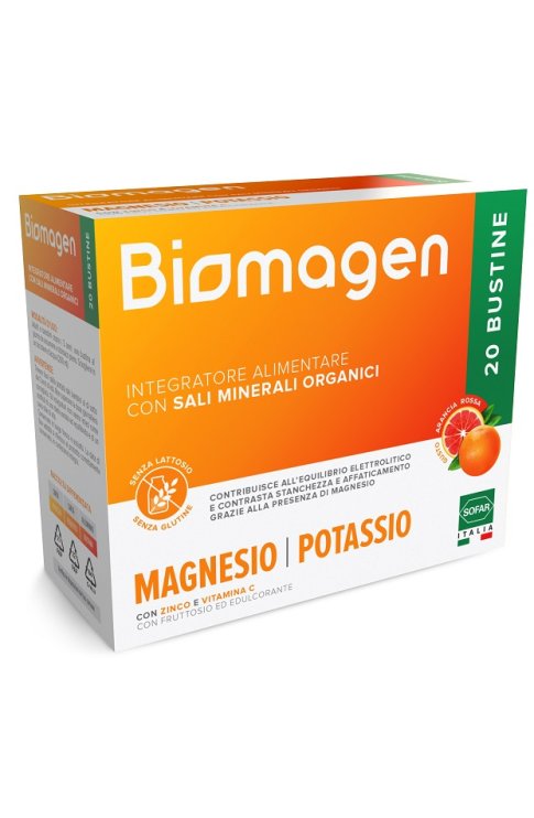 Biomagen Magnesio e Potassio 20 Bustine