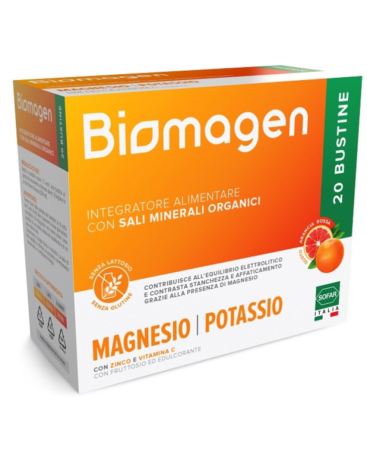 Biomagen Magnesio e Potassio 20 Bustine