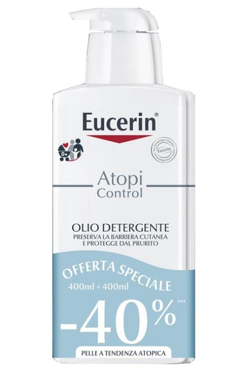 Eucerin Bipack AtopiControl Olio Detergente 400ml