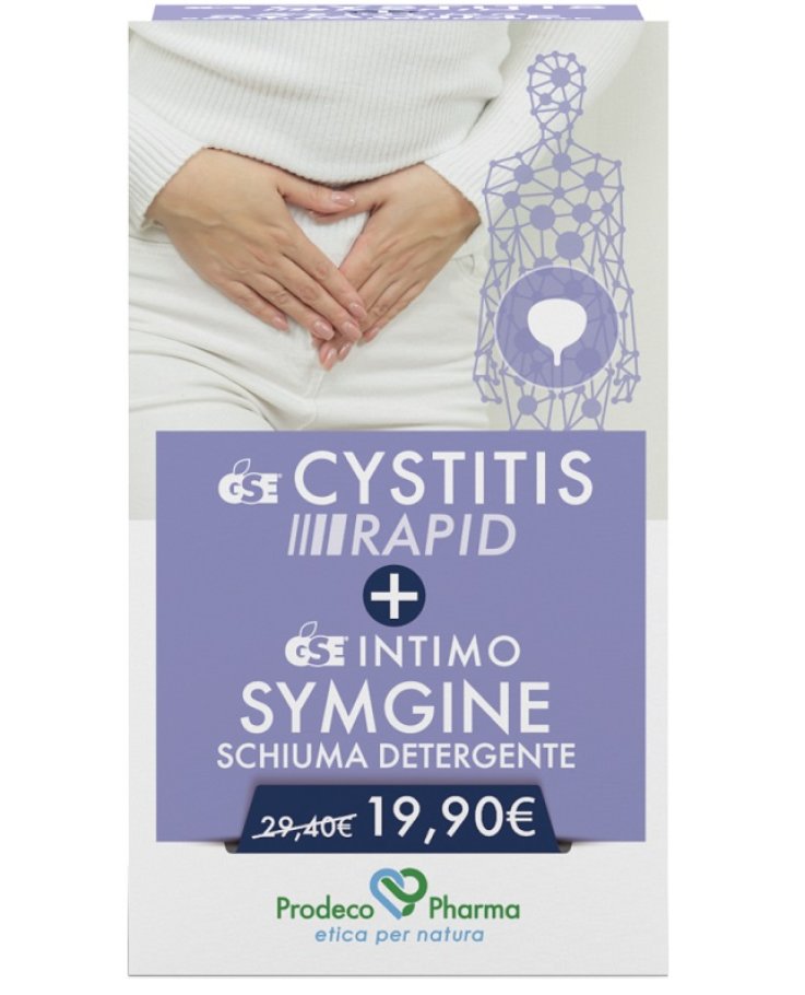GSE Cystitis Rapid 30 Compresse + Symgine Schiuma Detergente 100 ml