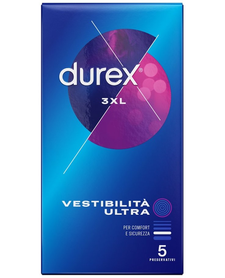 Durex 3XL Vestibilità Ultra 5 Pezzi