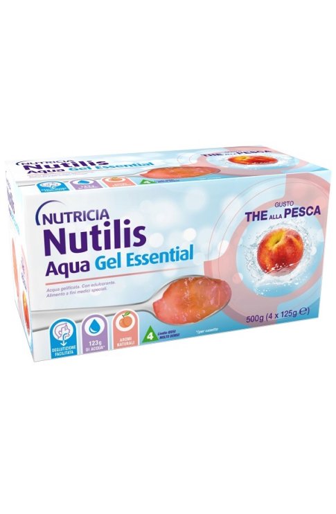 Nutricia Nutilis Aqua Essential Gel The Alla Pesca 4x125g