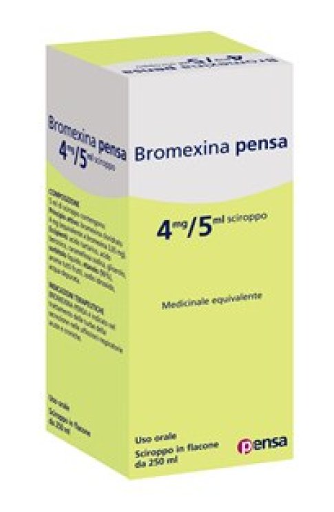 Bromexina Pensa Sciroppo 250ml 4mg/5ml