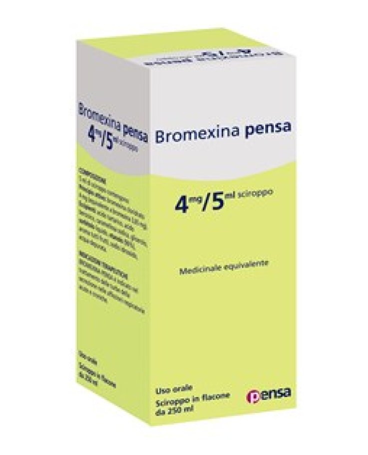 Bromexina Pensa Sciroppo 250ml 4mg/5ml