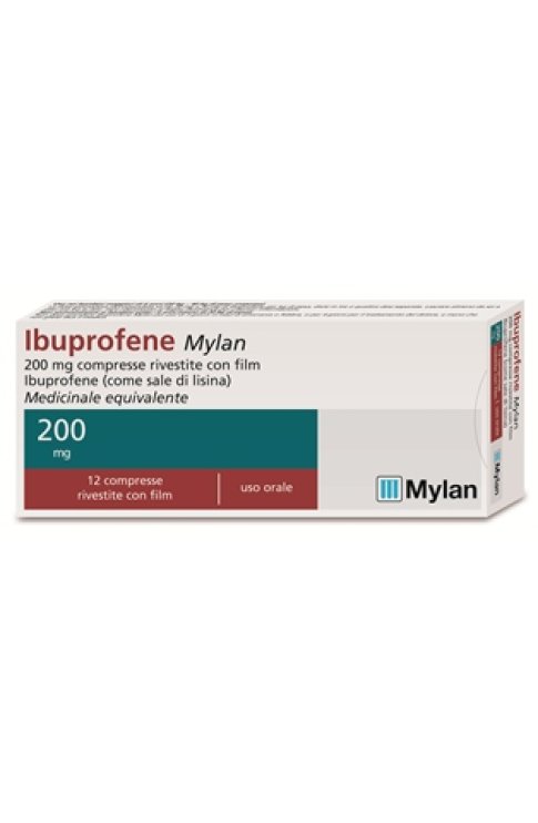 Ibuprofene 12 Compresse Rivestite 200mg Mylan