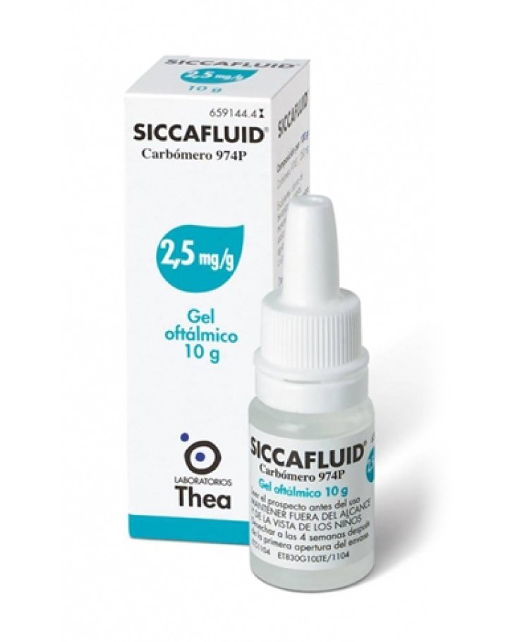 Siccafluid Gel Oftalmico 10 g 2,5 mg / g
