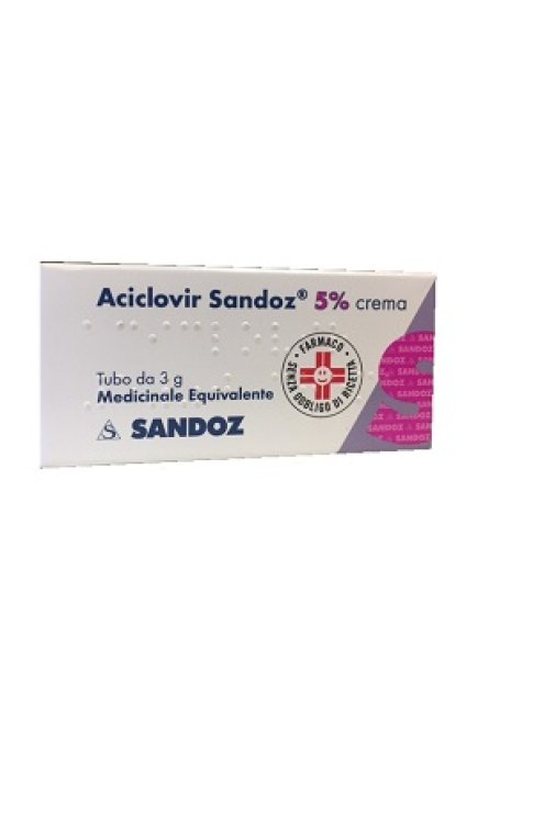 Aciclovir Sandoz Crema 3g 5%