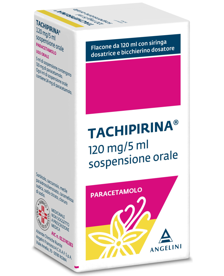 Tachipirina Sciroppo Sospensione Orale 120ml 120mg/5ml
