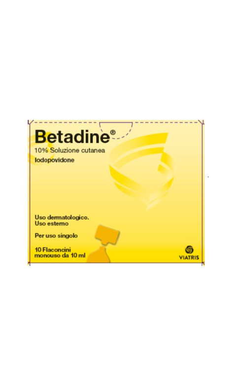 Betadine 10% Soluzione Cutanea Meda 10 Flaconcini da 10ml