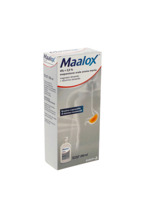 MAALOX OS SOSP 250ML 4%+3,5%
