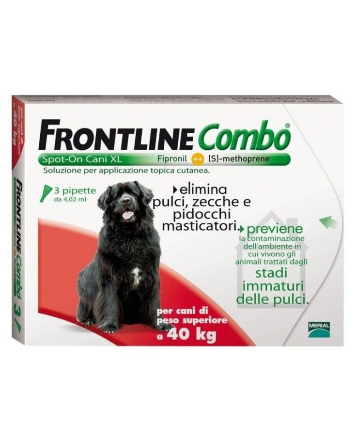 Frontline Combo 3 Pipette 4,02 ml Per Cani Superiori a 40 kg