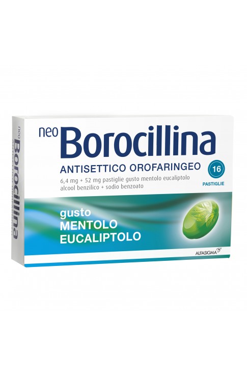 NeoBorocillina 16 Pastiglie Mentolo Eucaliptolo