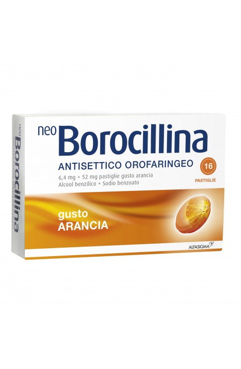 NeoBorocillina 16 Pastiglie Arancia