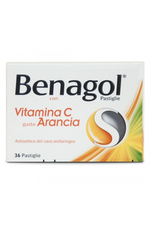 Benagol 36 pastiglie Arancia con Vitamina C