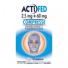 Actifed 12 Compresse 2,5 mg + 60 mg