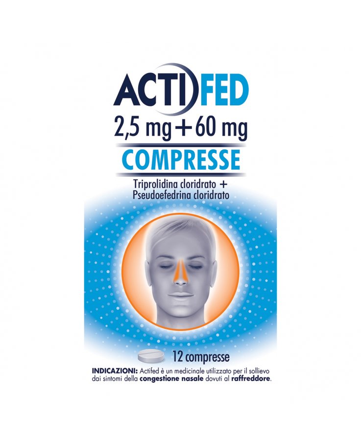 Actifed 12 Compresse 2,5 mg + 60 mg