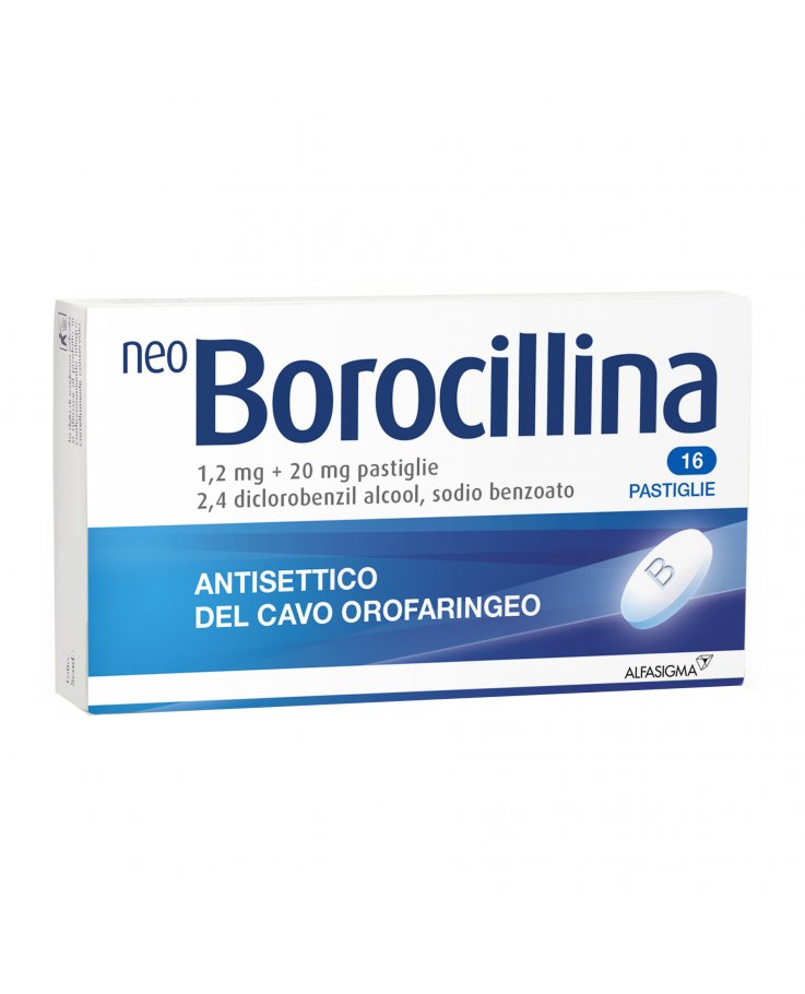 NeoBorocillina 16 Pastiglie 1,2 + 20 mg