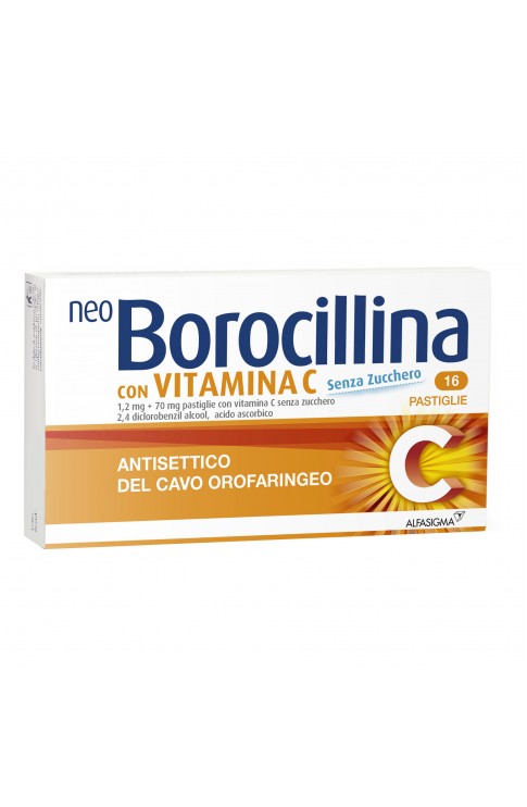 NeoBorocillina C 16 Pastiglie Senza Zucchero