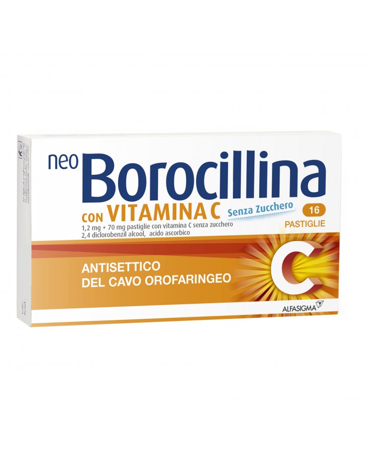 NeoBorocillina C 16 Pastiglie Senza Zucchero