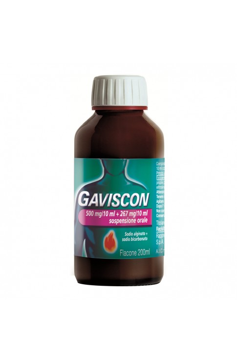 Gaviscon Sospensione Orale 500mg + 267mg/10ml