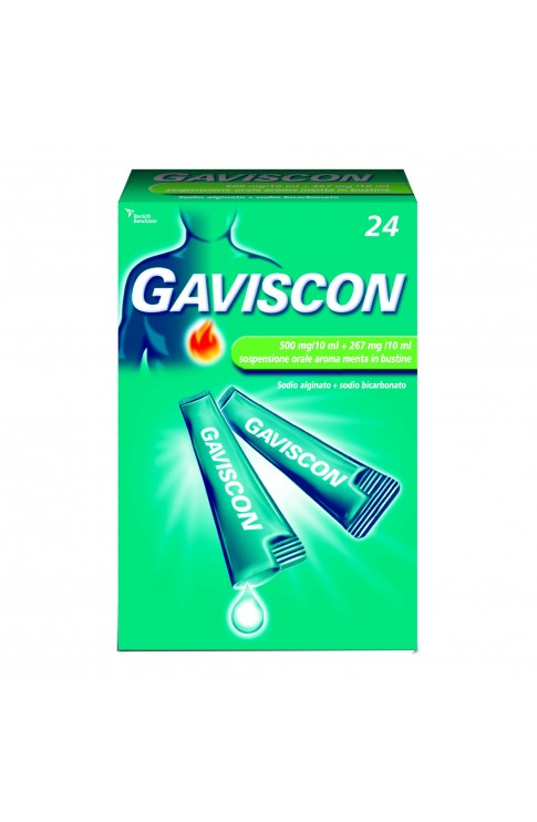 Gaviscon 24 Bustine 500+267mg / 10ml