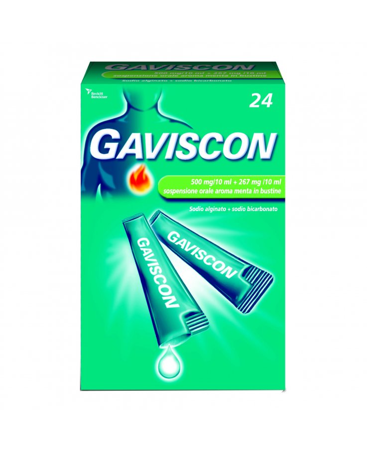 GAVISCON 24 BUSTINE contro bruciore di stomaco e trattamento del reflusso gastroesofageo