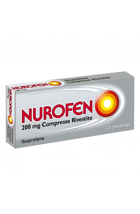 NUROFEN 200MG 12 CPR ibuprofene azione antinfiammatoria e antidolorifica contro febbre, mal di testa,  dolori muscolari e articolari