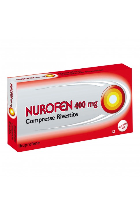 NUROFEN 400MG 12 CPR ibuprofene azione antinfiammatoria e antidolorifica contro febbre, mal di testa,  dolori muscolari e articolari