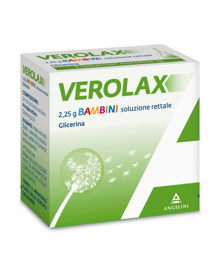 Verolax Bambini 6 Contenitori Monodose 2,25g Soluzione Rettale