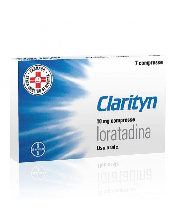 Clarityn, Antistaminico, per il Trattamento di Rinite Allergica e Orticaria, con 10 mg Loratadina,  7 Compresse