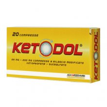 Ketodol 20 Compresse 25 mg + 200 mg Rilascio Modificato