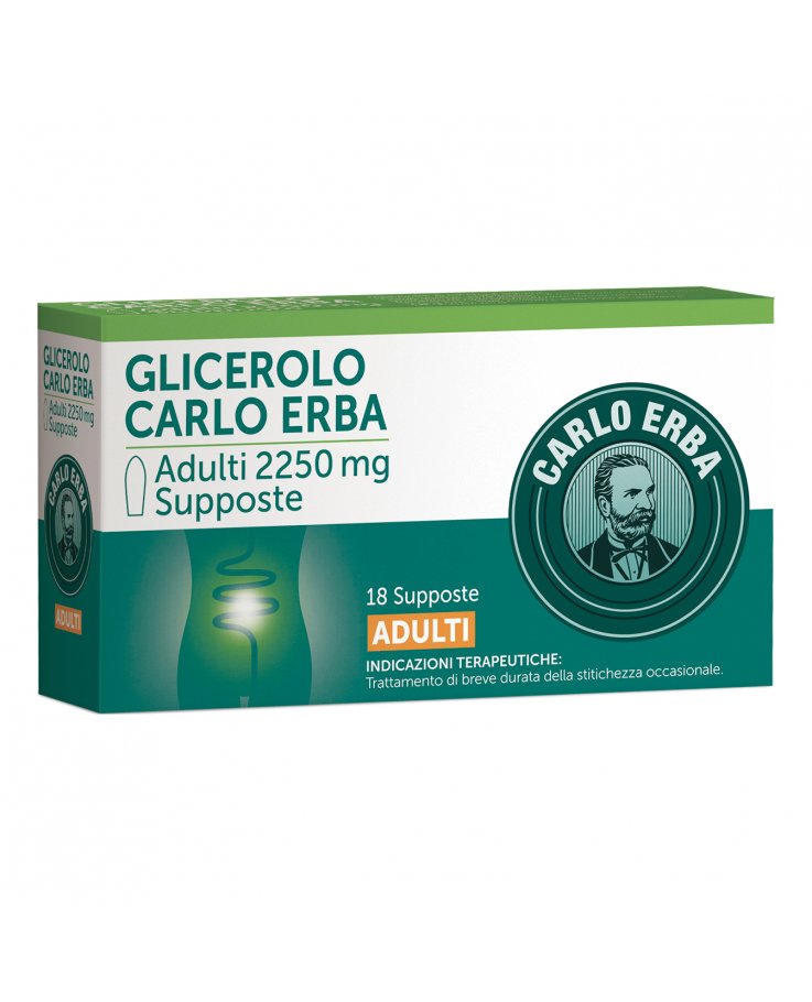 Glicerolo Carlo Erba Adulti 2250 Mg 18 Supposte