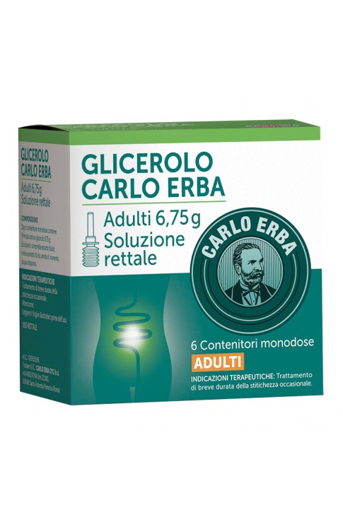 Glicerolo Adulti 6 Contenitori Monodose 6,75g